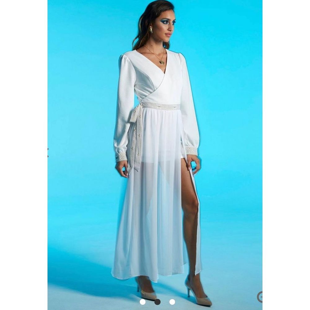 Her Universe White Sheer Long Sleeve Jumpsuit